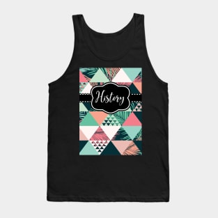 (Customizable) History Tribal Geometric Notebook Tank Top